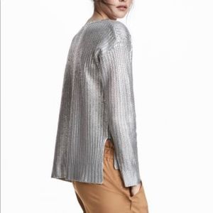 H&M Shimmery Metallic Sweater